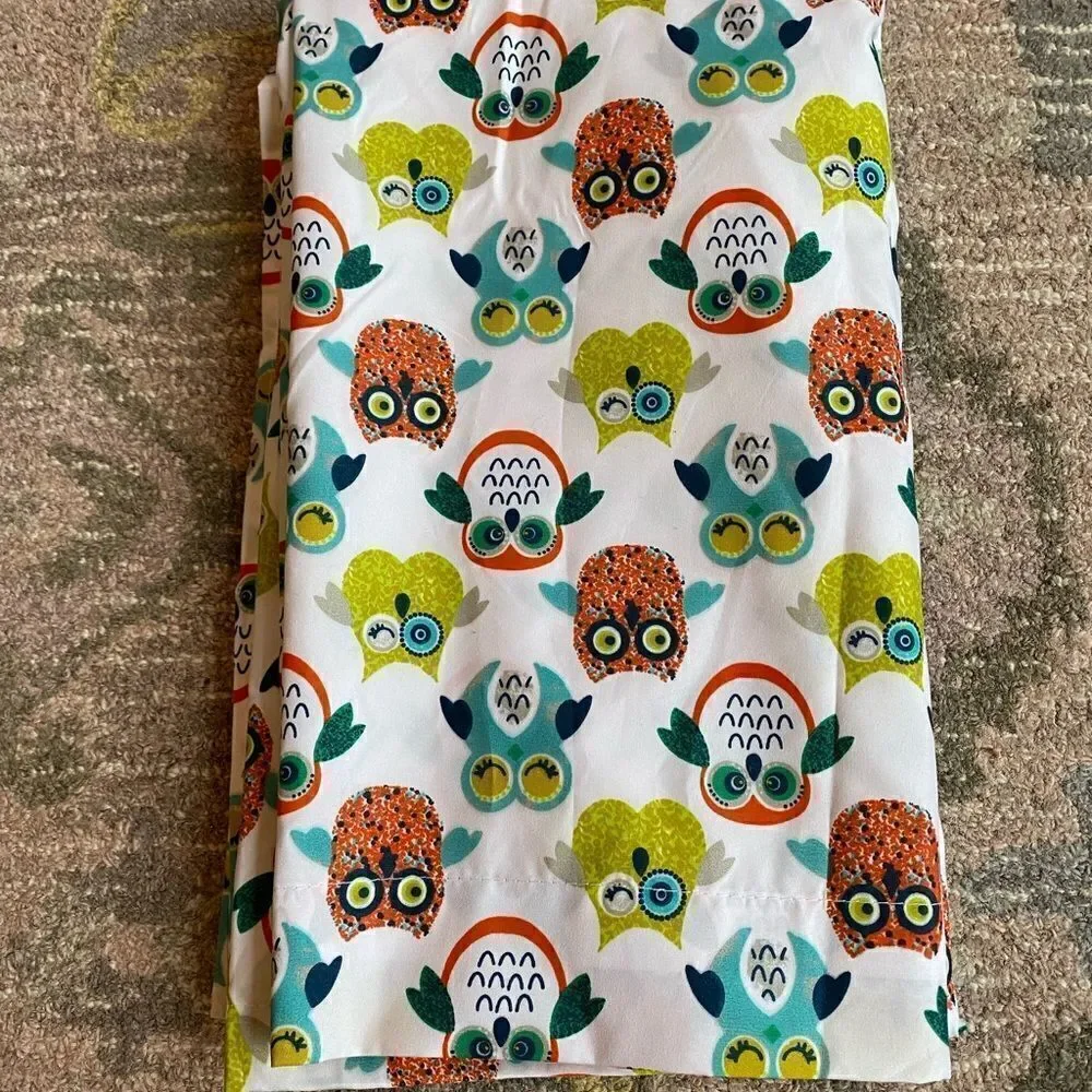 Simple Bright Owl Bed Flat Top Sheet